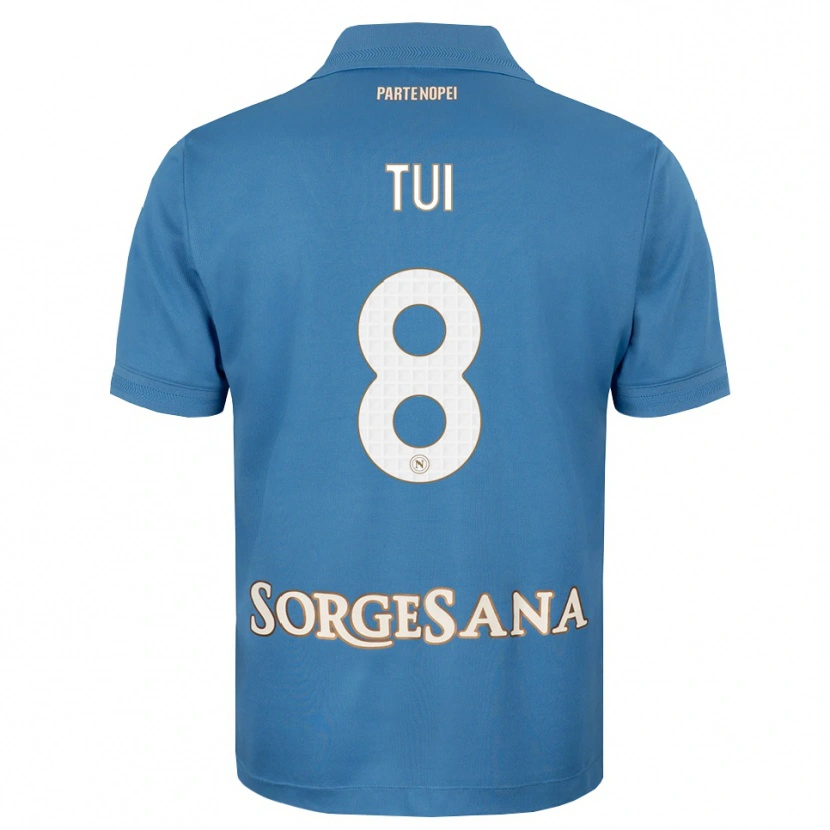 Danxen Homme Maillot Sara Tui #8 Bleu Brumeux Blanc Tenues Domicile 2026/27 T-Shirt