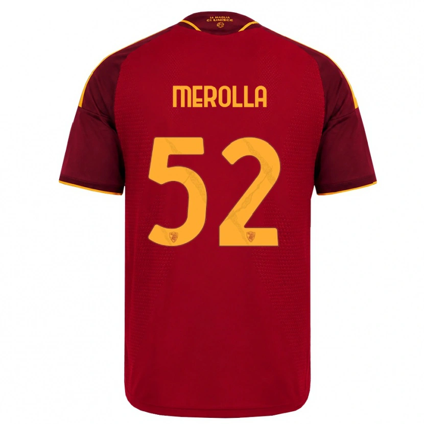 Danxen Homme Maillot Liliana Merolla #52 Rouge Doré Jaune Tenues Domicile 2026/27 T-Shirt