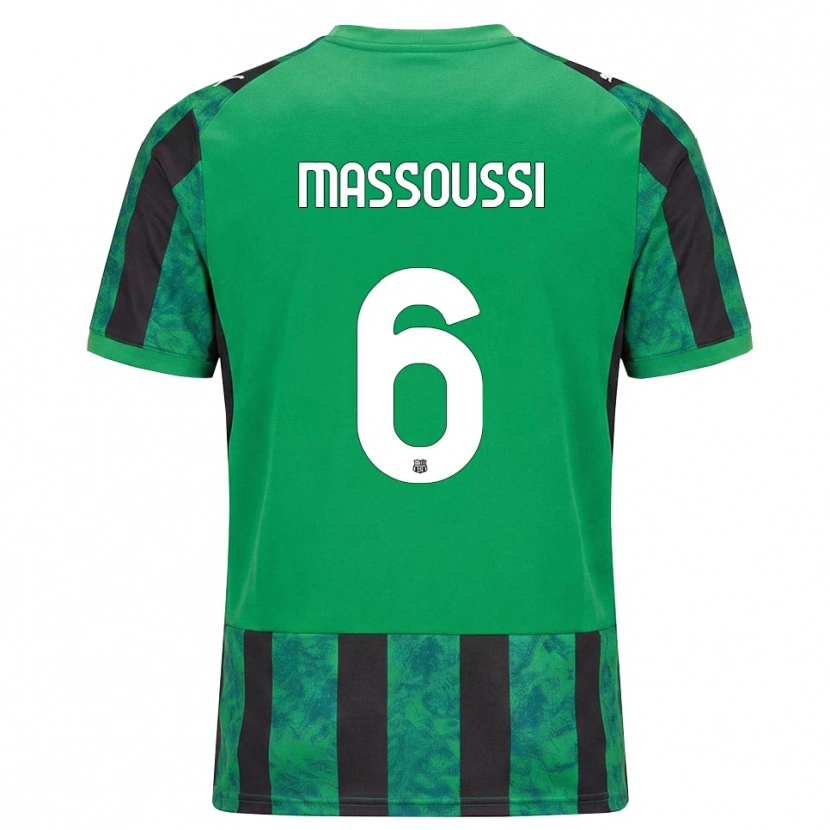 Danxen Homme Maillot Zaid Massoussi #6 Vert Noir Blanc Tenues Domicile 2026/27 T-Shirt