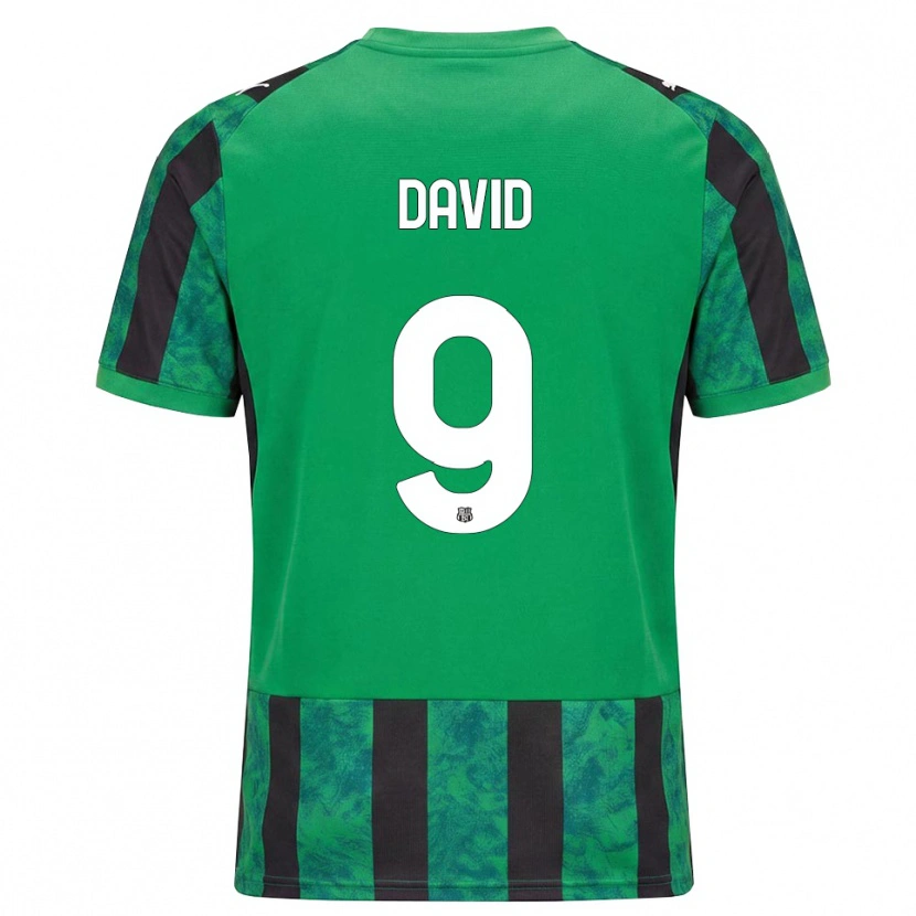 Danxen Homme Maillot Mario David #9 Vert Noir Blanc Tenues Domicile 2026/27 T-Shirt