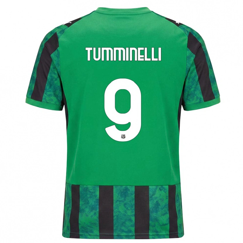Danxen Homme Maillot Daniel Tumminelli #9 Vert Noir Blanc Tenues Domicile 2026/27 T-Shirt