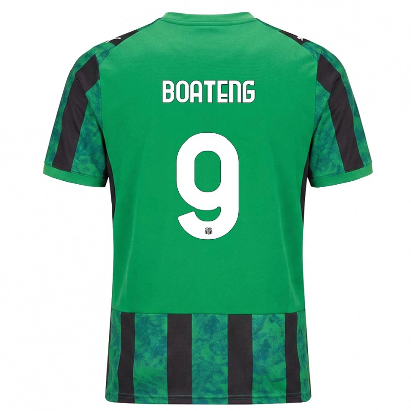 Danxen Homme Maillot Owen Boateng #9 Vert Noir Blanc Tenues Domicile 2026/27 T-Shirt