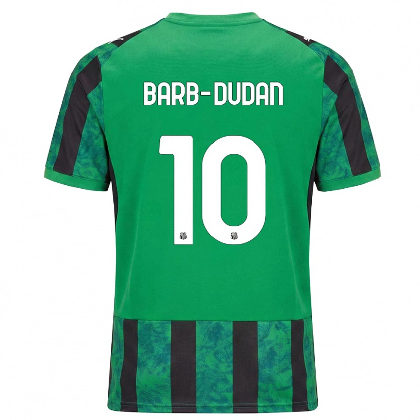 Danxen Homme Maillot Marco Barb-Dudan #10 Vert Noir Blanc Tenues Domicile 2026/27 T-Shirt