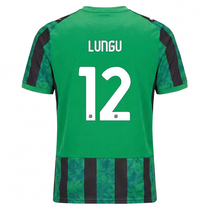 Danxen Homme Maillot Luca Lungu #12 Vert Noir Blanc Tenues Domicile 2026/27 T-Shirt