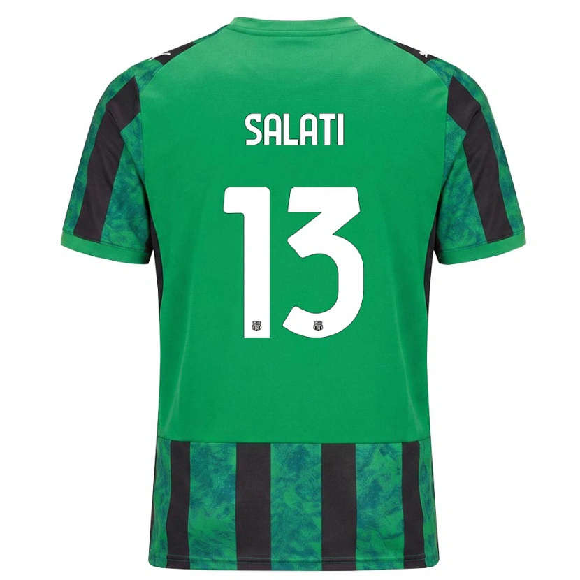Danxen Homme Maillot Emanuele Salati #13 Vert Noir Blanc Tenues Domicile 2026/27 T-Shirt