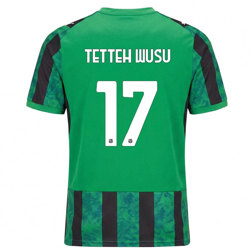 Danxen Homme Maillot Mattias Tetteh Wusu #17 Vert Noir Blanc Tenues Domicile 2026/27 T-Shirt