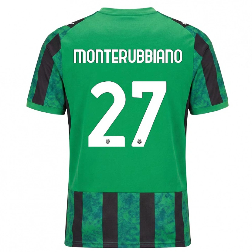 Danxen Homme Maillot Valeria Monterubbiano #27 Vert Noir Blanc Tenues Domicile 2026/27 T-Shirt