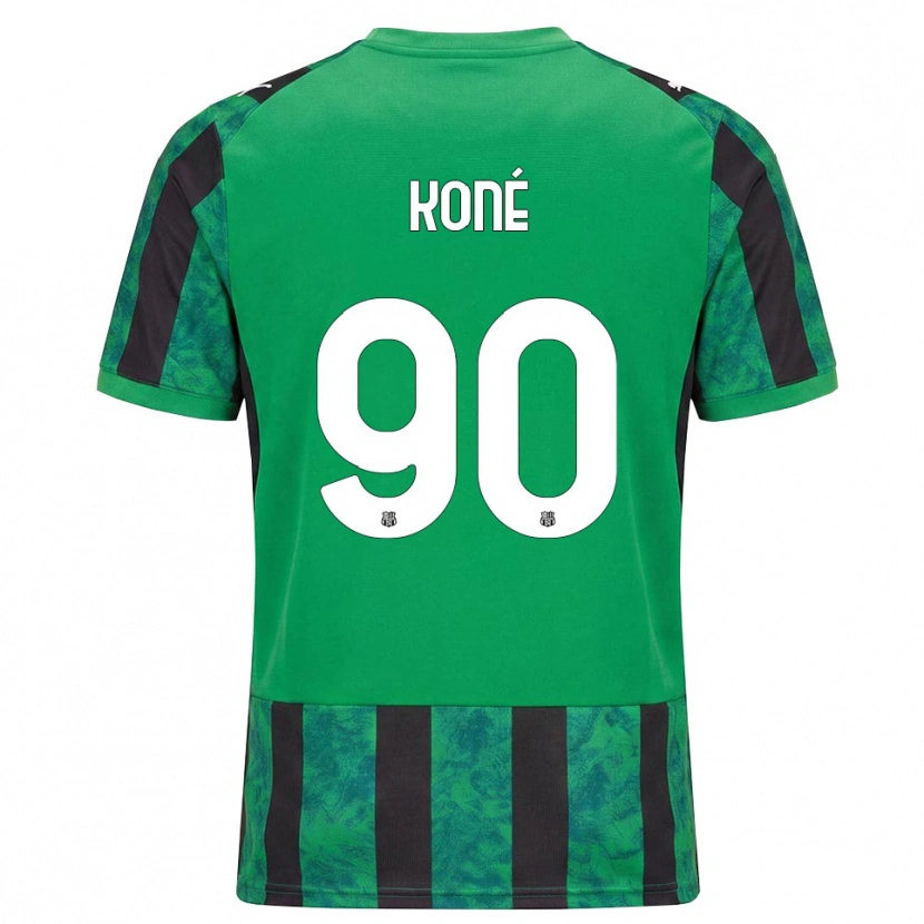 Danxen Homme Maillot Ismaël Koné #90 Vert Noir Blanc Tenues Domicile 2026/27 T-Shirt