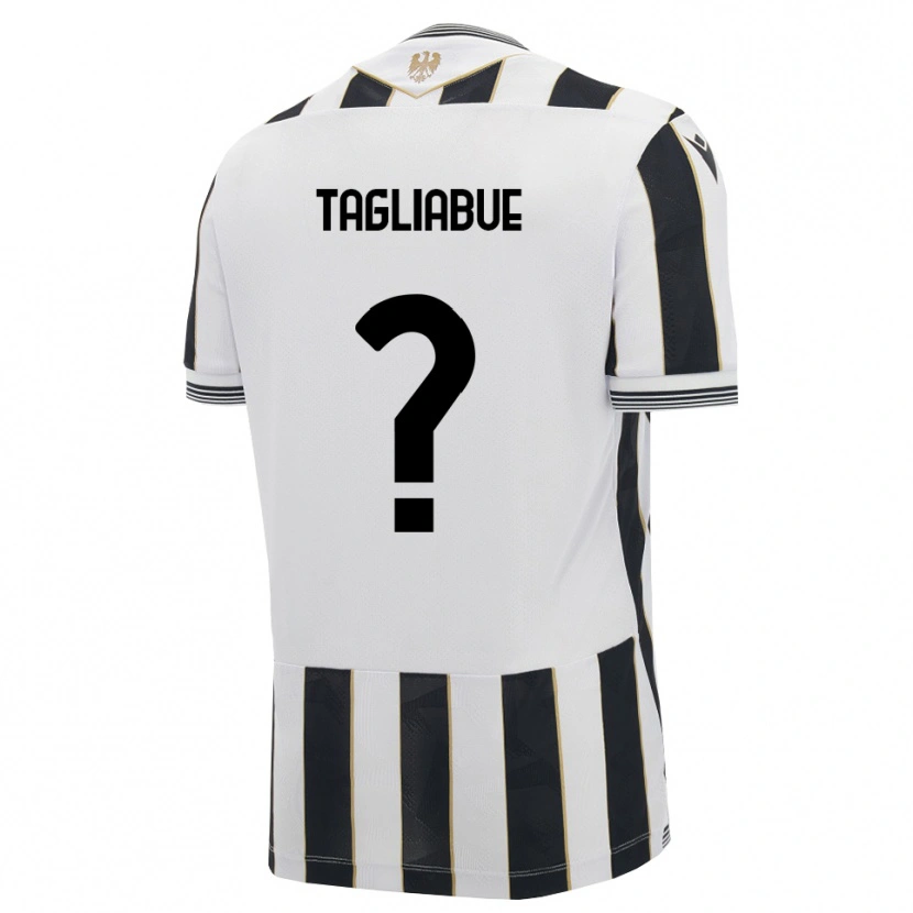 Danxen Homme Maillot Tommaso Tagliabue #0 Noir Blanc Rose Tenues Domicile 2026/27 T-Shirt
