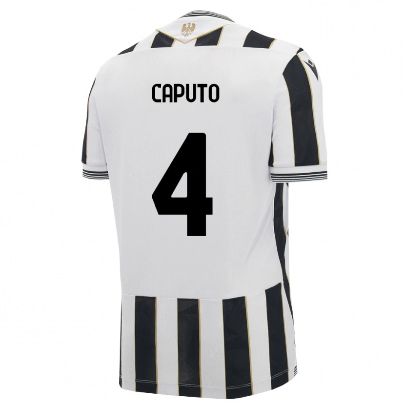 Danxen Homme Maillot Luigi Caputo #4 Noir Blanc Rose Tenues Domicile 2026/27 T-Shirt