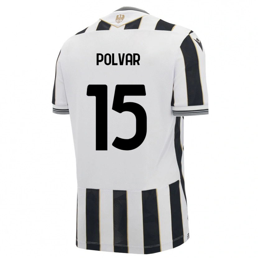 Danxen Homme Maillot Francesco Polvar #15 Noir Blanc Rose Tenues Domicile 2026/27 T-Shirt