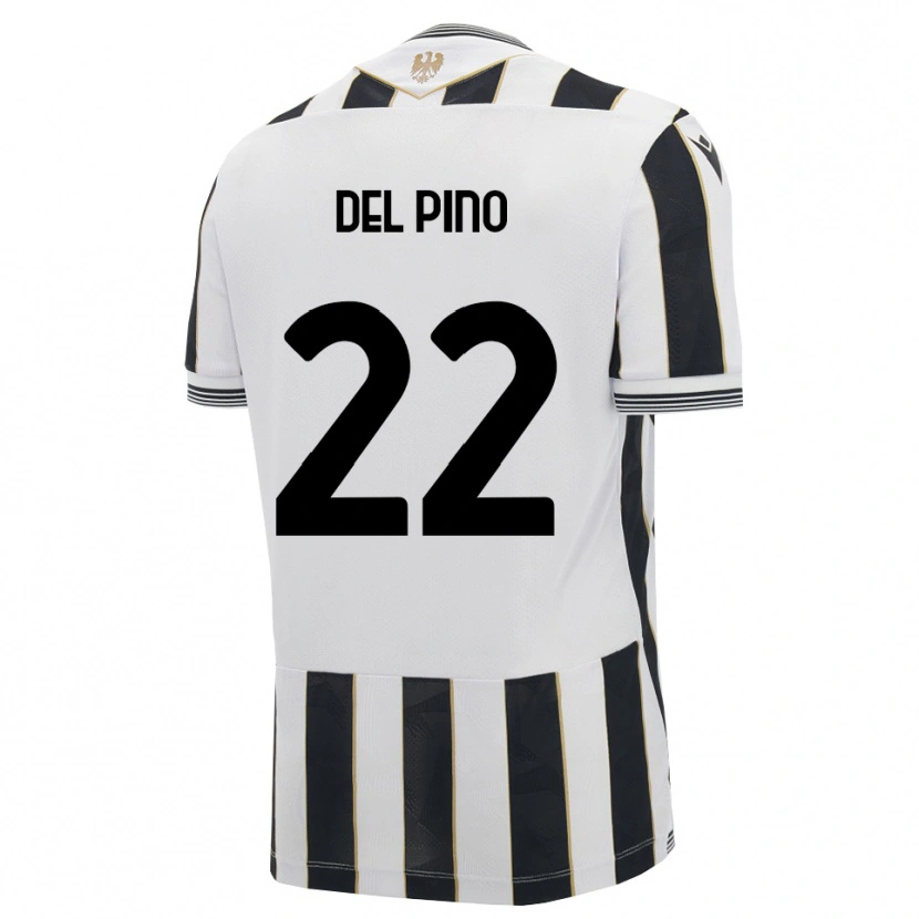 Danxen Homme Maillot Lorenzo Del Pino #22 Noir Blanc Rose Tenues Domicile 2026/27 T-Shirt