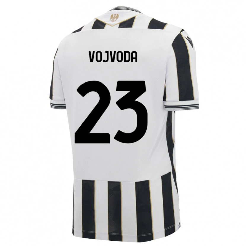 Danxen Homme Maillot Mërgim Vojvoda #23 Noir Blanc Rose Tenues Domicile 2026/27 T-Shirt