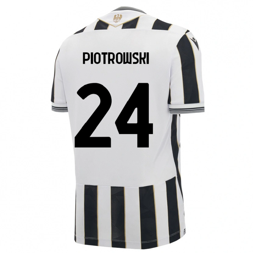 Danxen Homme Maillot Jakub Piotrowski #24 Noir Blanc Rose Tenues Domicile 2026/27 T-Shirt