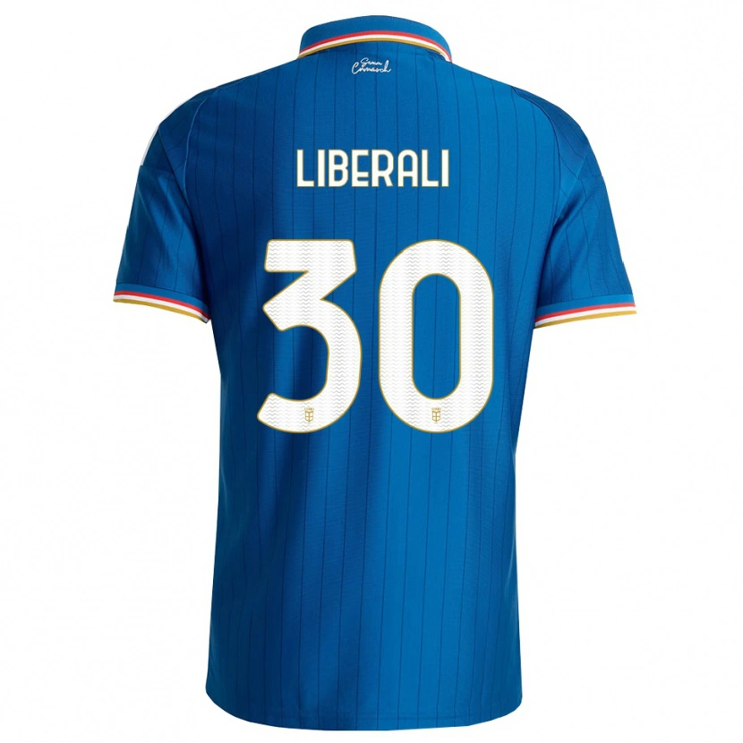 Danxen Homme Maillot Mattia Liberali #30 Bleu Blanc Rouge Tenues Domicile 2026/27 T-Shirt