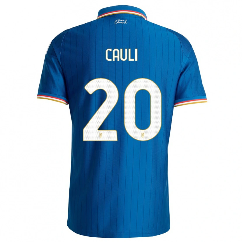 Danxen Homme Maillot Achille Cauli #20 Bleu Blanc Rouge Tenues Domicile 2026/27 T-Shirt