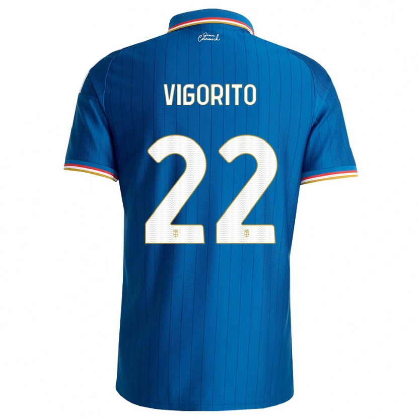 Danxen Homme Maillot Mauro Vigorito #22 Bleu Blanc Rouge Tenues Domicile 2026/27 T-Shirt