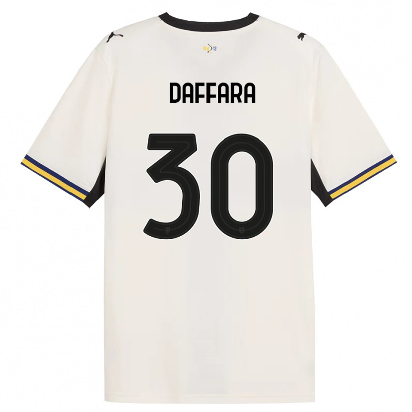 Danxen Homme Maillot Giovanni Daffara #30 Blanc Cassé Noir Jaune Tenues Domicile 2026/27 T-Shirt
