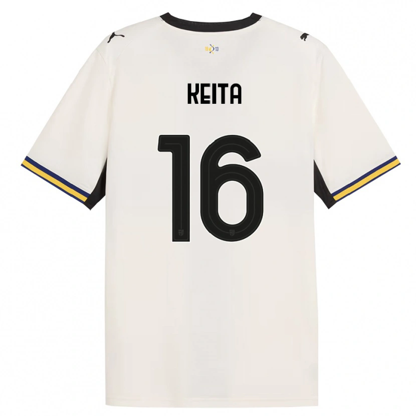 Danxen Homme Maillot Mandela Keita #16 Blanc Cassé Noir Jaune Tenues Domicile 2026/27 T-Shirt