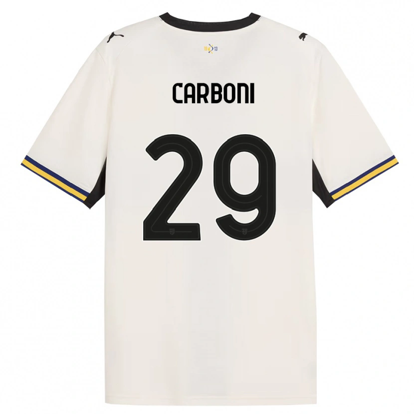 Danxen Homme Maillot Franco Carboni #29 Blanc Cassé Noir Jaune Tenues Domicile 2026/27 T-Shirt