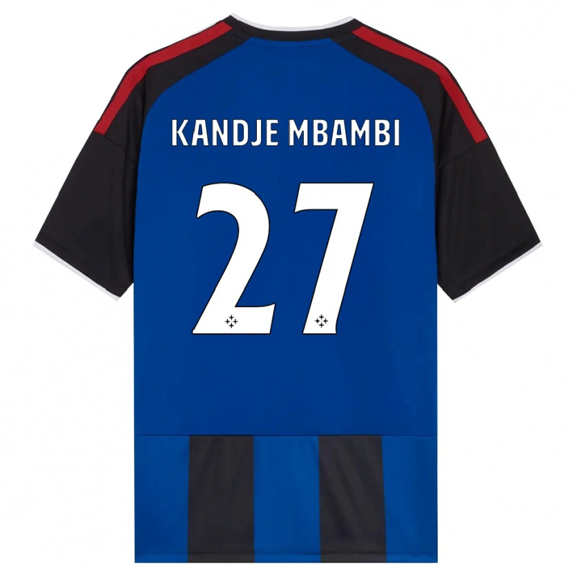 Danxen Homme Maillot Jeremy Mbambi #27 Noir Rouge Blanc Bleu Tenues Domicile 2026/27 T-Shirt