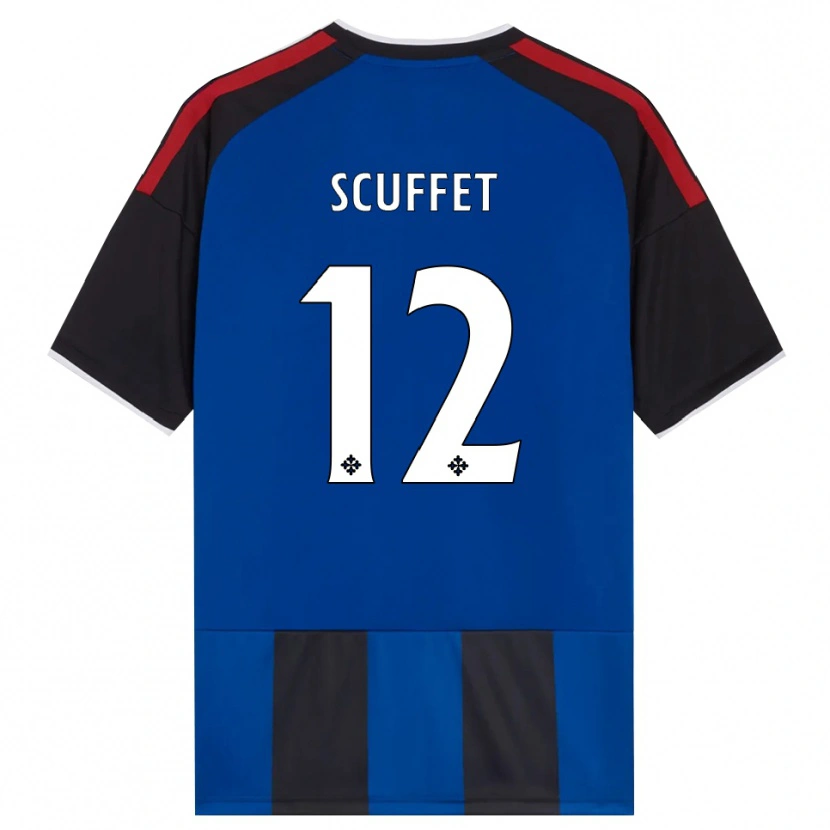 Danxen Homme Maillot Simone Scuffet #12 Noir Rouge Blanc Bleu Tenues Domicile 2026/27 T-Shirt