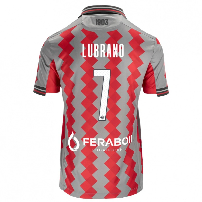 Danxen Homme Maillot Antonio Lubrano #7 Gris Rouge Blanc Tenues Domicile 2026/27 T-Shirt
