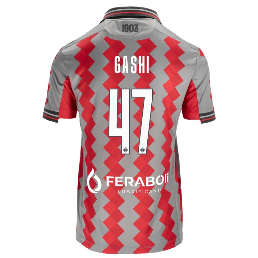 Danxen Homme Maillot Eduart Gashi #47 Gris Rouge Blanc Tenues Domicile 2026/27 T-Shirt