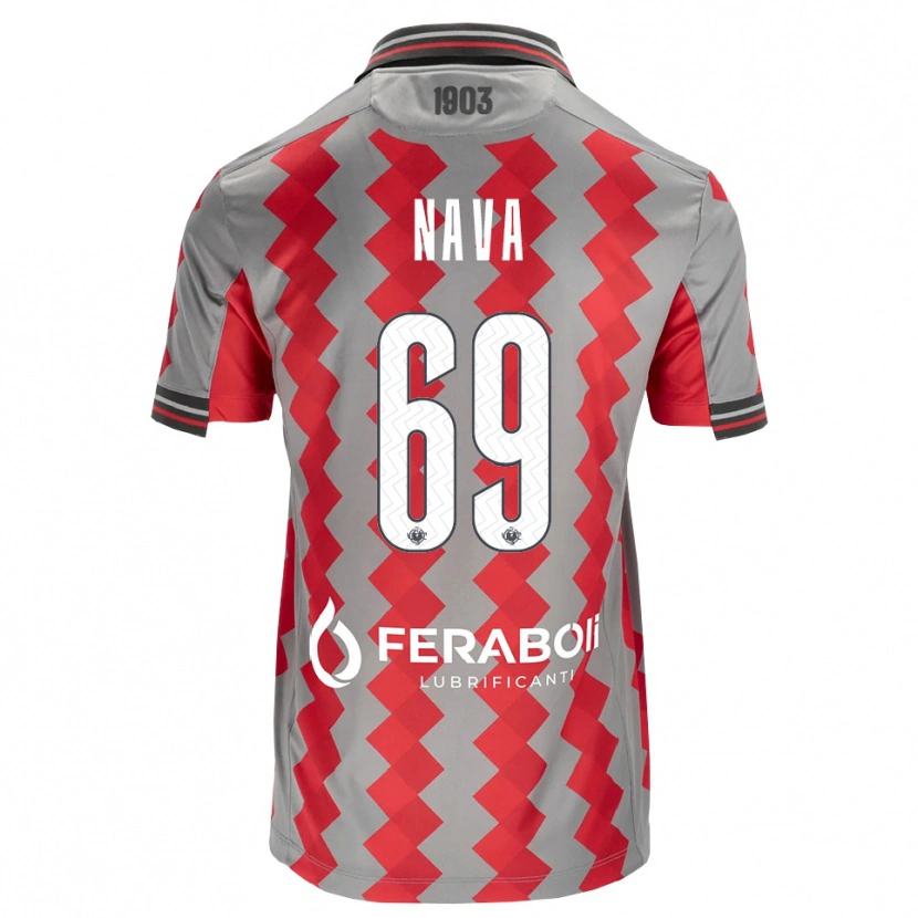 Danxen Homme Maillot Lapo Nava #69 Gris Rouge Blanc Tenues Domicile 2026/27 T-Shirt