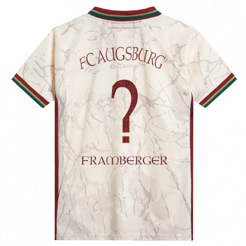 Danxen Homme Maillot Raphael Framberger #0 Vert Riz Blanc Bourgogne Tenues Domicile 2026/27 T-Shirt