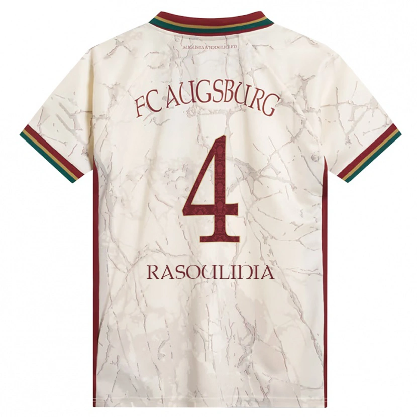 Danxen Homme Maillot Nick Rasoulinia #4 Vert Riz Blanc Bourgogne Tenues Domicile 2026/27 T-Shirt