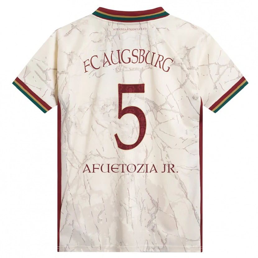 Danxen Homme Maillot Junior Atemkeng #5 Vert Riz Blanc Bourgogne Tenues Domicile 2026/27 T-Shirt