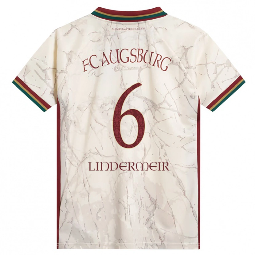 Danxen Homme Maillot Dominik Lindermeir #6 Vert Riz Blanc Bourgogne Tenues Domicile 2026/27 T-Shirt