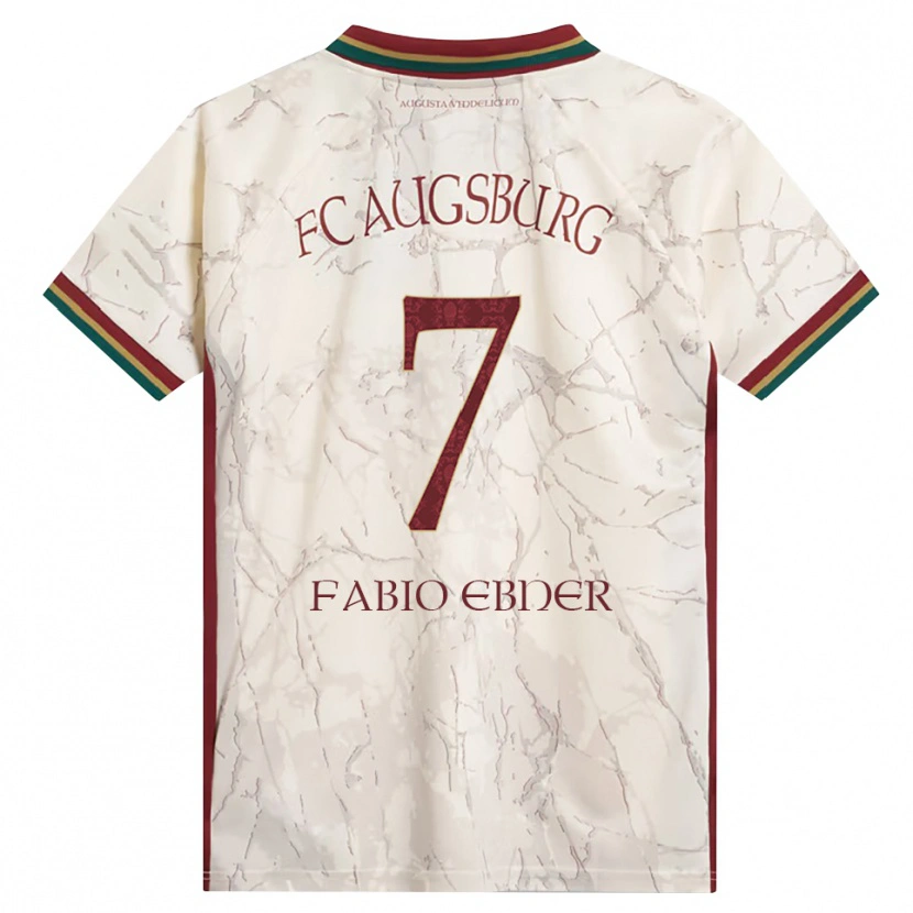 Danxen Homme Maillot Fabio Ebner #7 Vert Riz Blanc Bourgogne Tenues Domicile 2026/27 T-Shirt