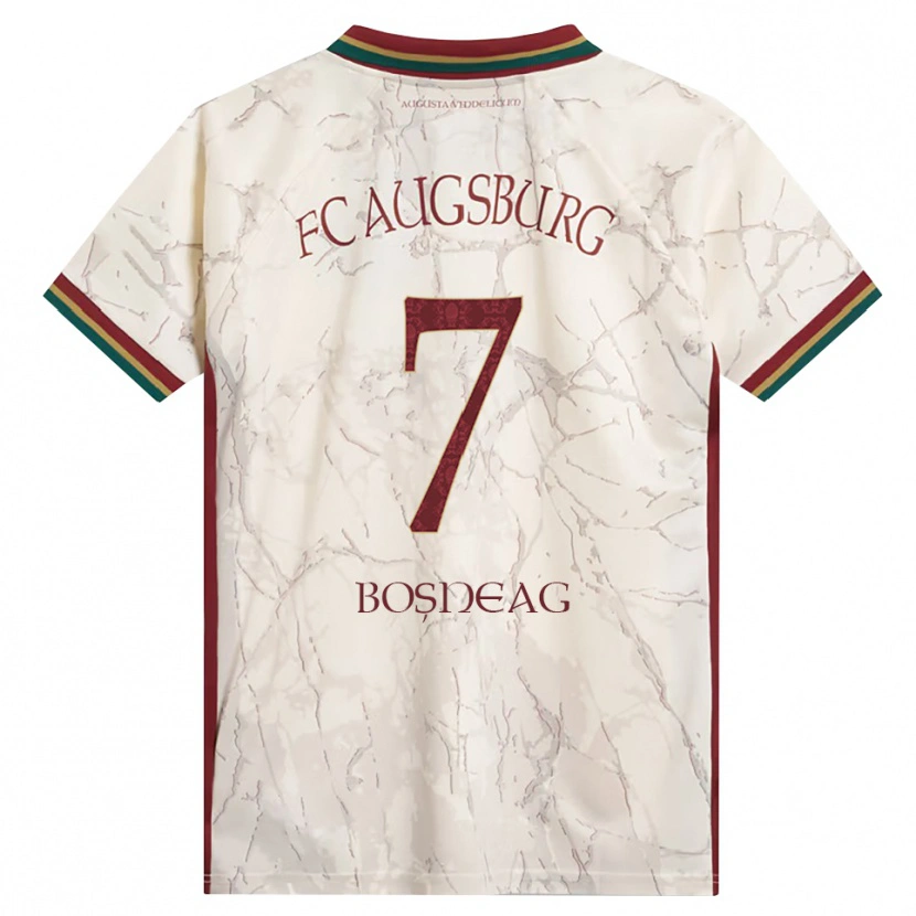 Danxen Homme Maillot Ioan Boșneag #7 Vert Riz Blanc Bourgogne Tenues Domicile 2026/27 T-Shirt
