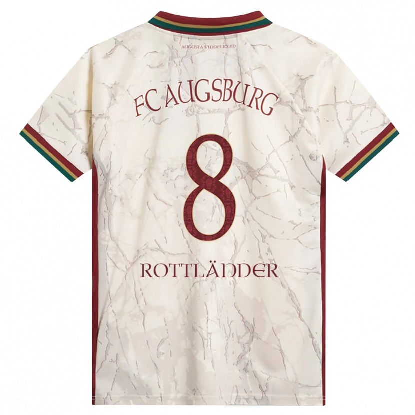 Danxen Homme Maillot Amelie Rottländer #8 Vert Riz Blanc Bourgogne Tenues Domicile 2026/27 T-Shirt