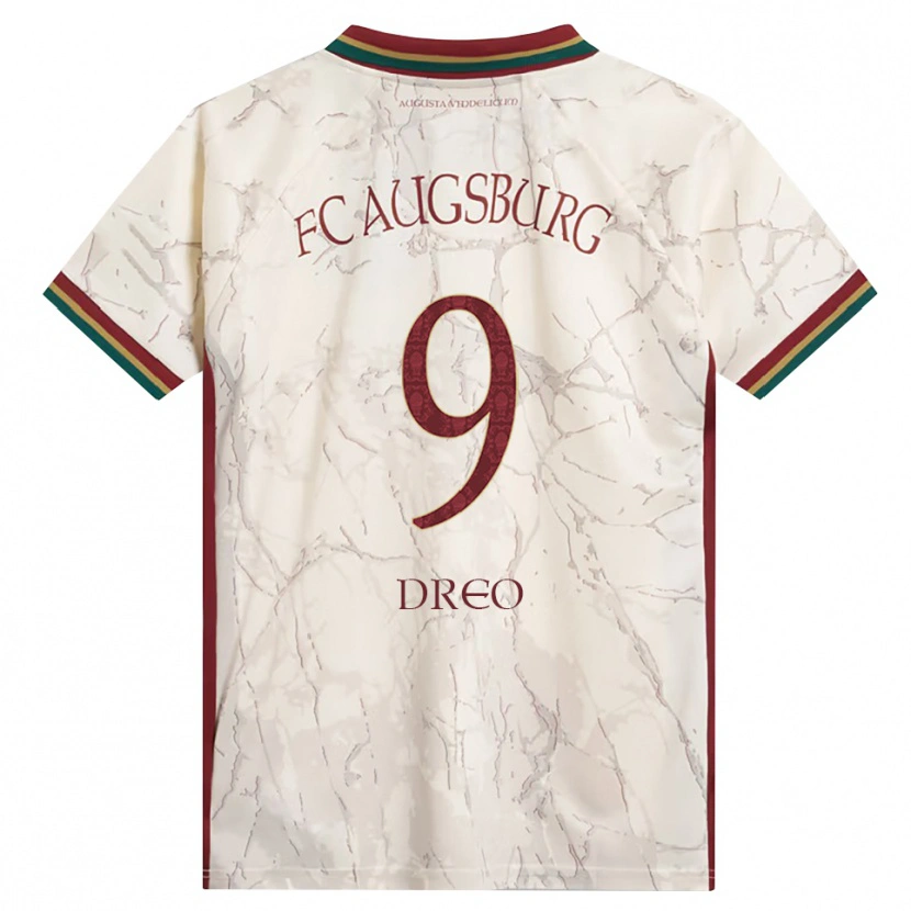 Danxen Homme Maillot David Dreo #9 Vert Riz Blanc Bourgogne Tenues Domicile 2026/27 T-Shirt