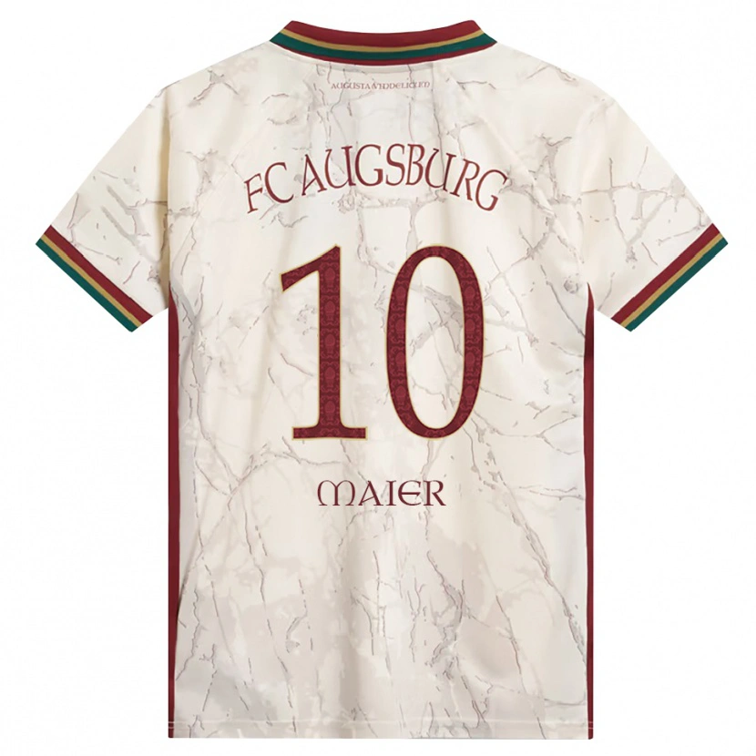 Danxen Homme Maillot Arne Maier #10 Vert Riz Blanc Bourgogne Tenues Domicile 2026/27 T-Shirt