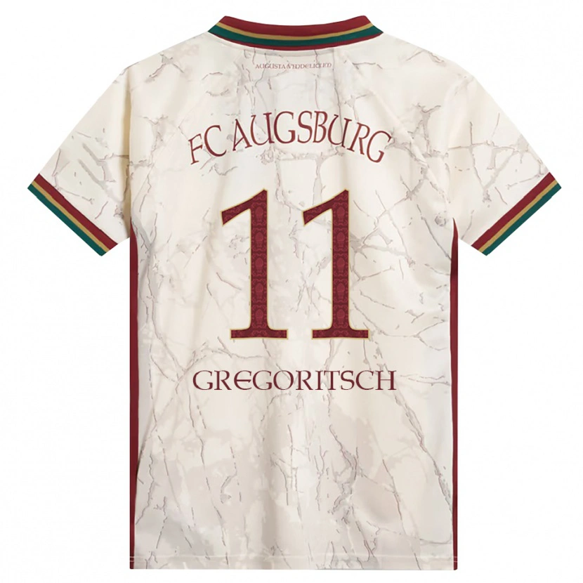 Danxen Homme Maillot Michael Gregoritsch #11 Vert Riz Blanc Bourgogne Tenues Domicile 2026/27 T-Shirt