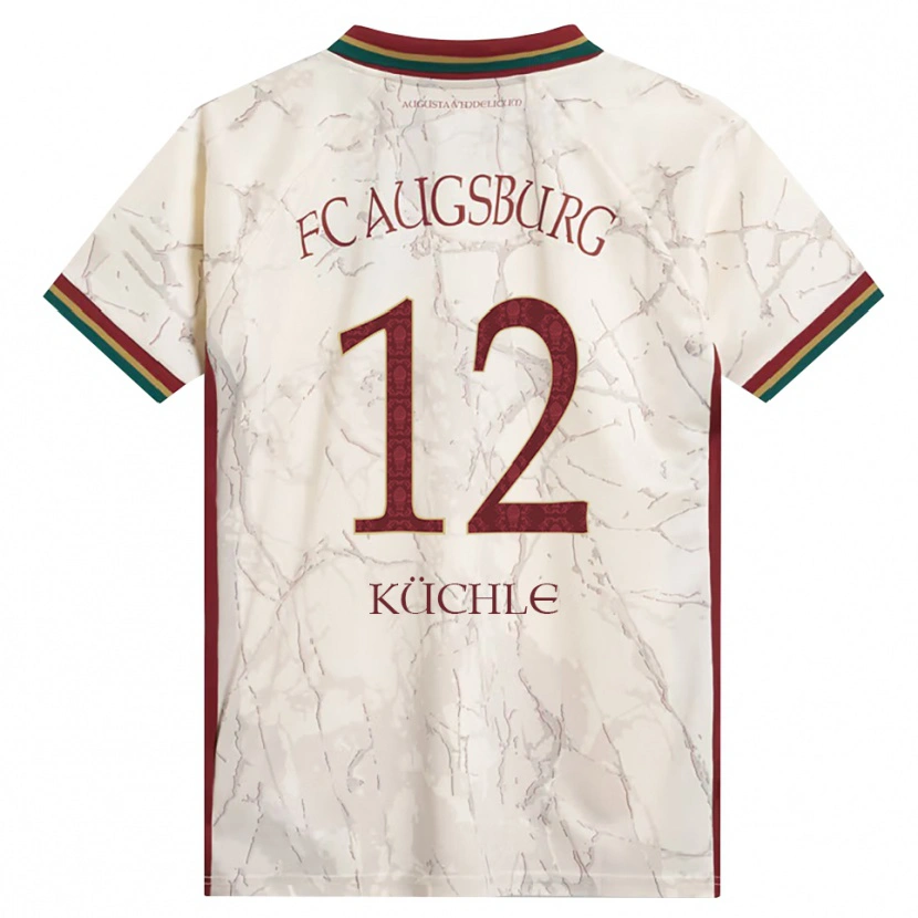 Danxen Homme Maillot Jana Küchle #12 Vert Riz Blanc Bourgogne Tenues Domicile 2026/27 T-Shirt