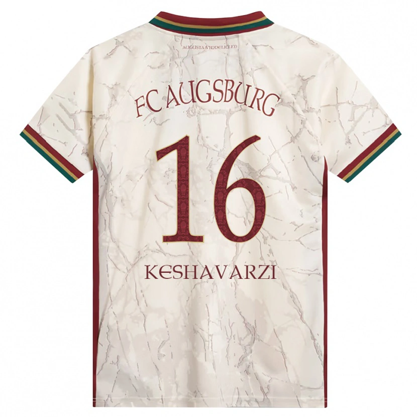 Danxen Homme Maillot Nicolas Keshavarzi #16 Vert Riz Blanc Bourgogne Tenues Domicile 2026/27 T-Shirt