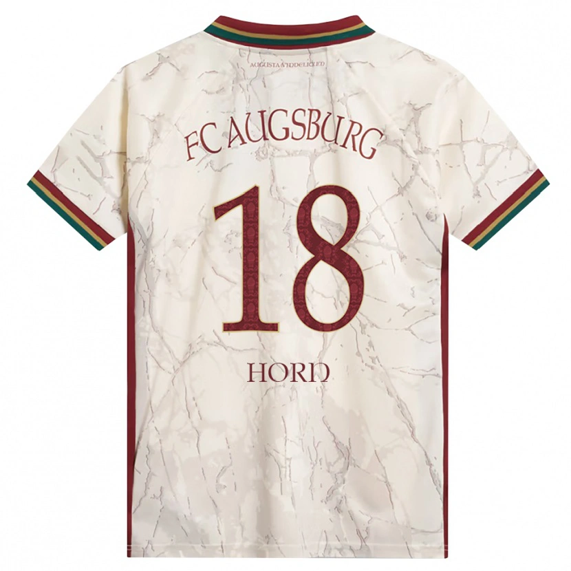 Danxen Homme Maillot Tobias Horn #18 Vert Riz Blanc Bourgogne Tenues Domicile 2026/27 T-Shirt
