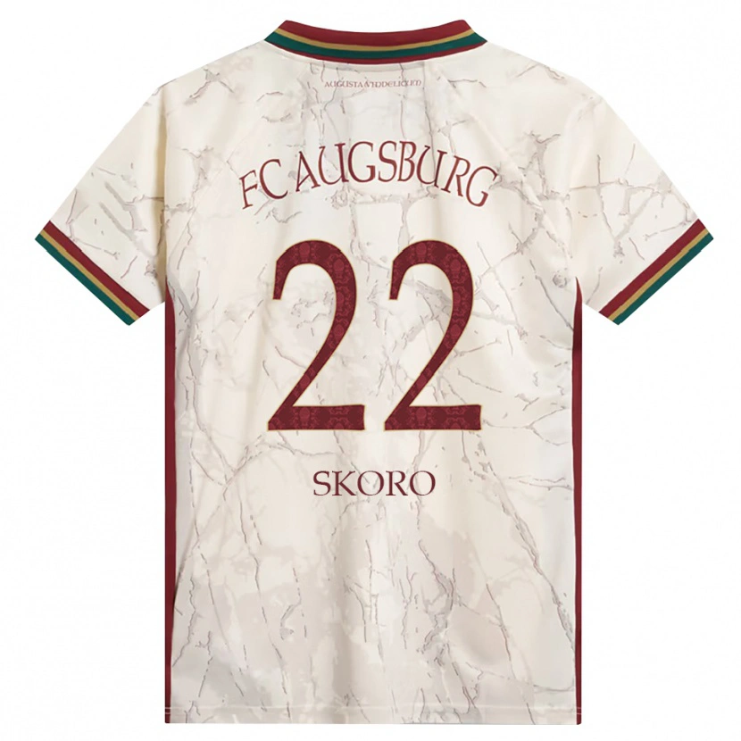 Danxen Homme Maillot Luka Skoro #22 Vert Riz Blanc Bourgogne Tenues Domicile 2026/27 T-Shirt