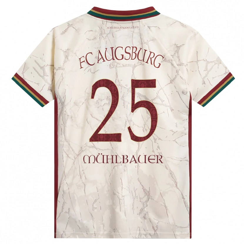 Danxen Homme Maillot Simon Mühlbauer #25 Vert Riz Blanc Bourgogne Tenues Domicile 2026/27 T-Shirt