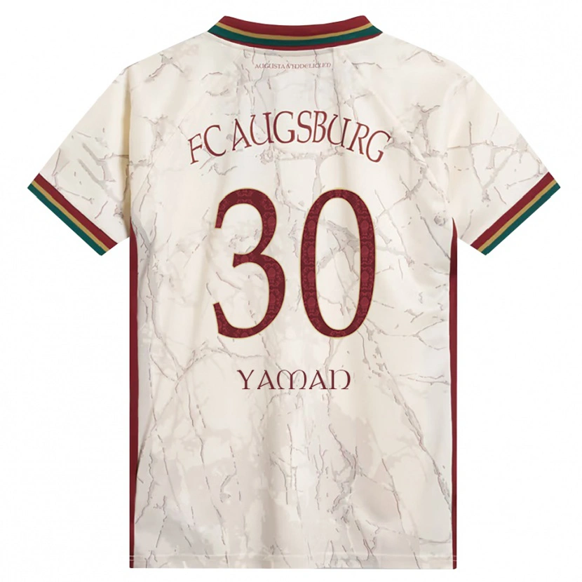 Danxen Homme Maillot Kerim Yaman #30 Vert Riz Blanc Bourgogne Tenues Domicile 2026/27 T-Shirt