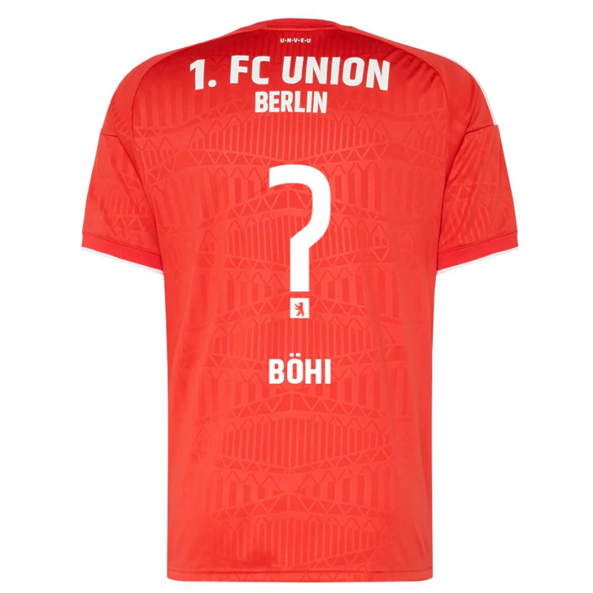 Danxen Homme Maillot Nadine Böhi #0 Rouge Blanc Tenues Domicile 2026/27 T-Shirt