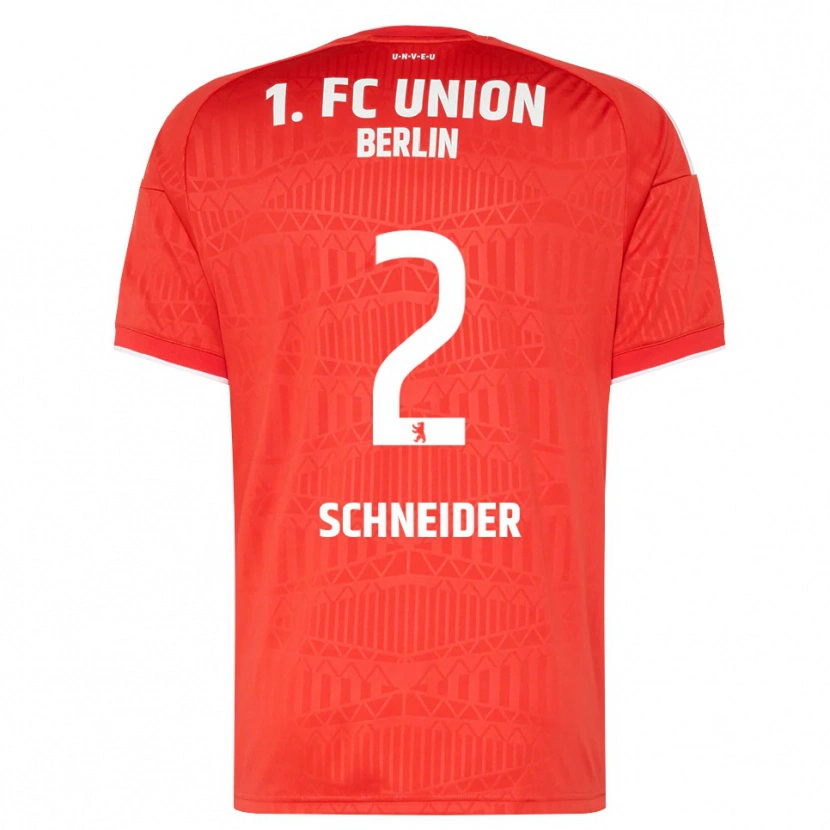 Danxen Homme Maillot Tomke Schneider #2 Rouge Blanc Tenues Domicile 2026/27 T-Shirt