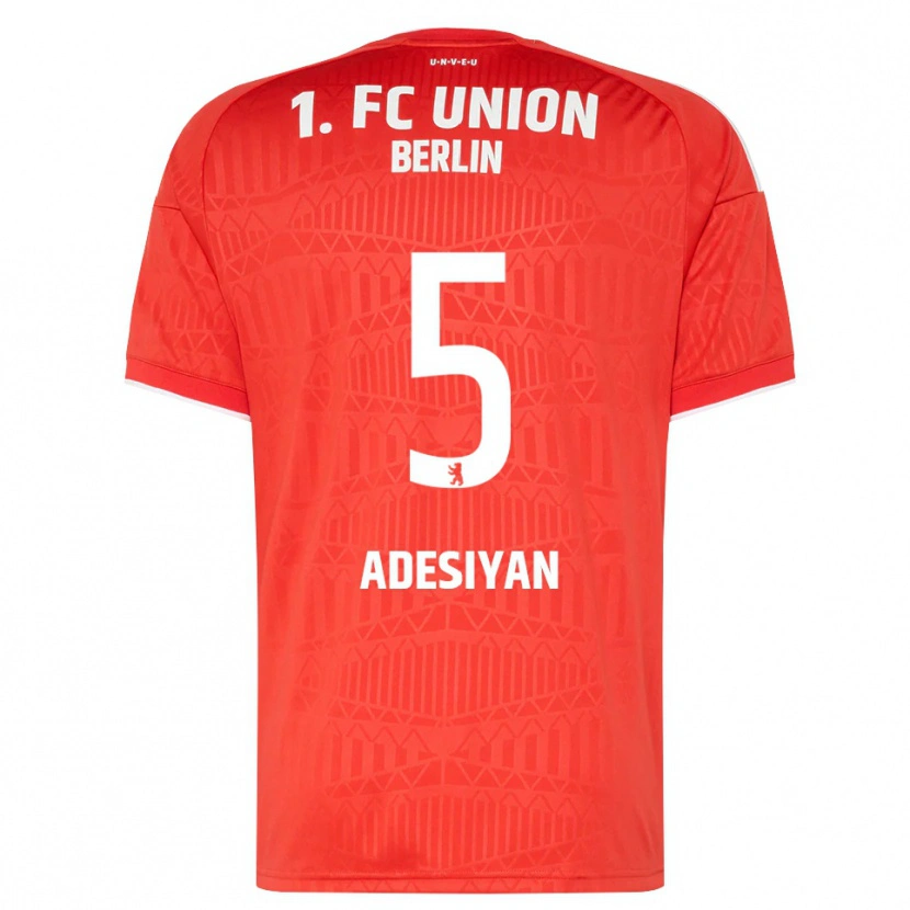 Danxen Homme Maillot Olufemi Adesiyan #5 Rouge Blanc Tenues Domicile 2026/27 T-Shirt