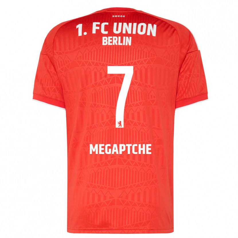 Danxen Homme Maillot Yann Megaptche #7 Rouge Blanc Tenues Domicile 2026/27 T-Shirt