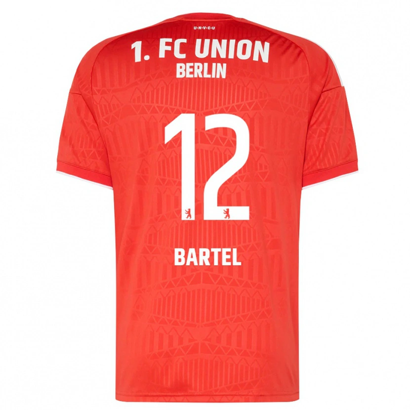 Danxen Homme Maillot Bruno Bartel #12 Rouge Blanc Tenues Domicile 2026/27 T-Shirt